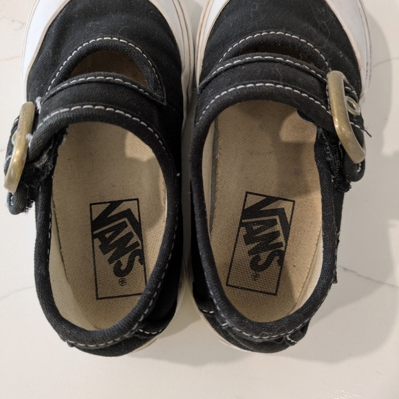 Vans Kids Black Mary Jane Shoes - Picture 7 of 9